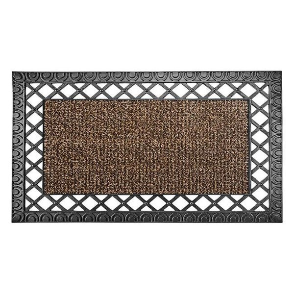 Grassworx Grassworx 6564777 30 x 18 in. French Quarter Style Astroturf Rubber Doormat; Sandbar 6564777